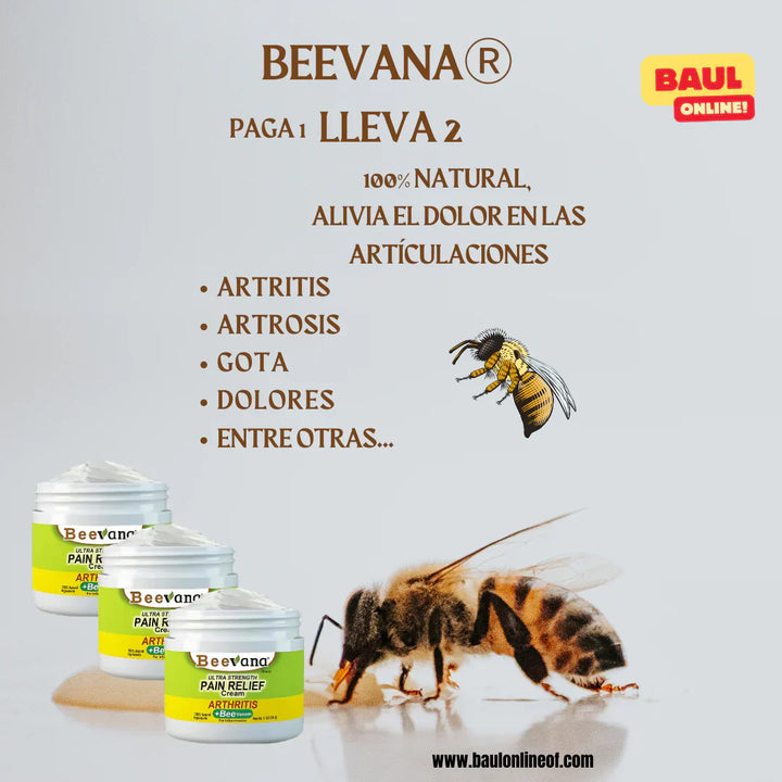 Beevana™ – Alivio Potente: 2 Cremas para el Dolor Muscular y Articular