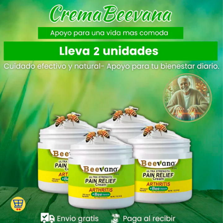 Beevana™ – Alivio Potente: 2 Cremas para el Dolor Muscular y Articular